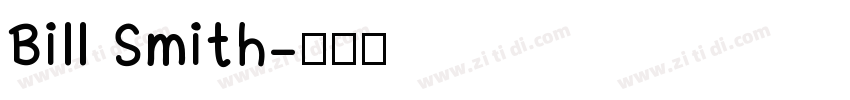 Bill Smith字体转换